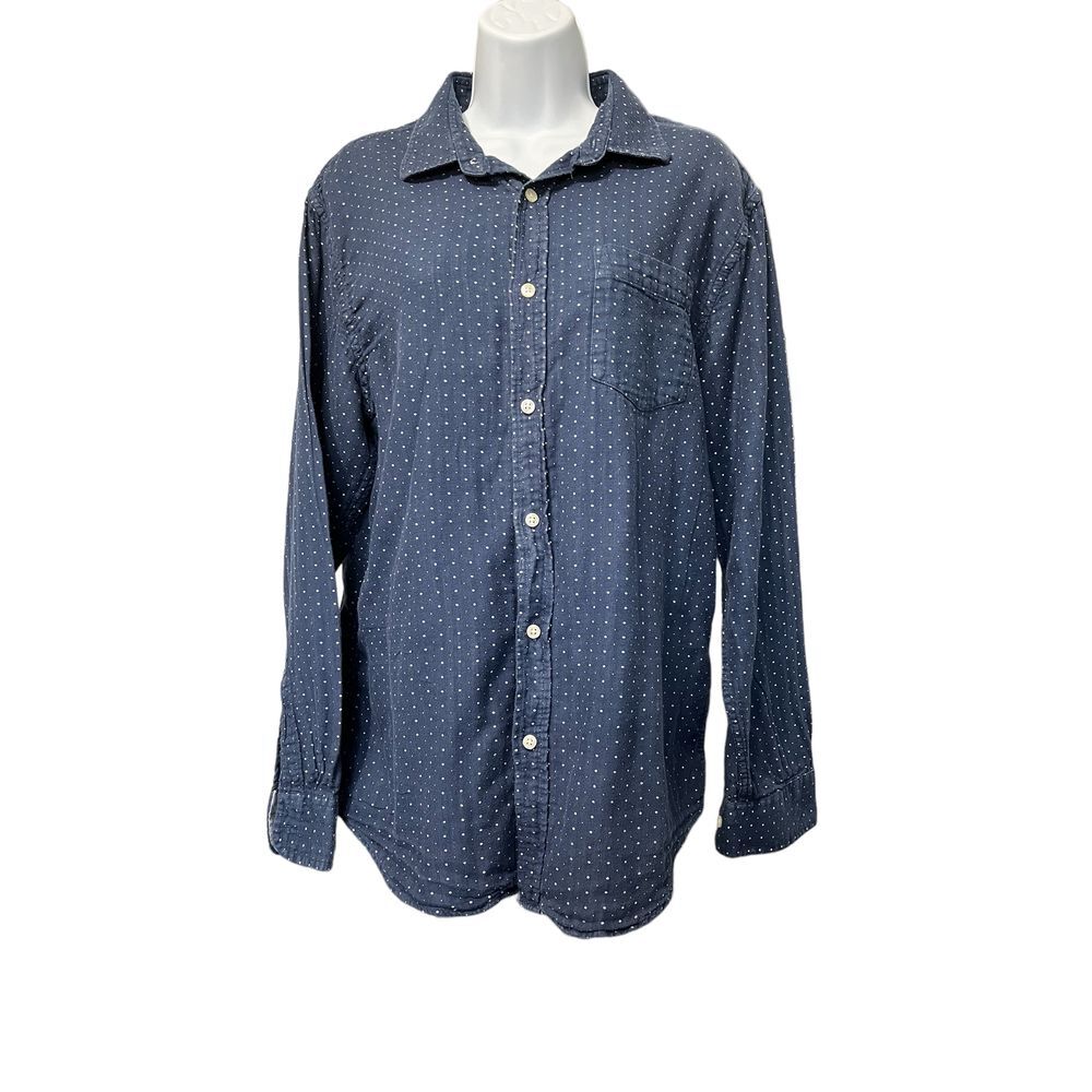 Banana Republic Mens Standard Fit‎ Long Sleeve Button Down Dress Shirt Sz L